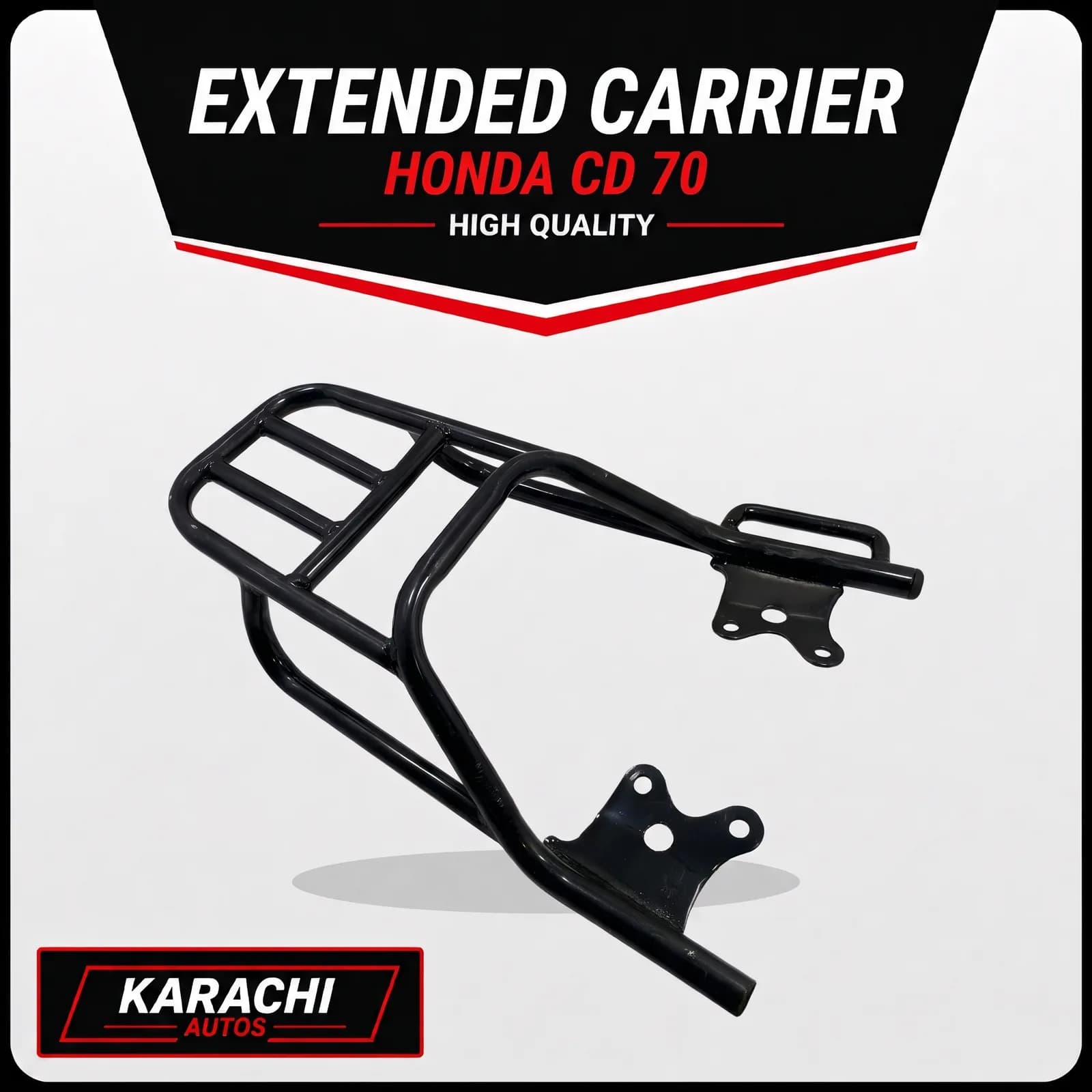 Heavy-Duty Extended Luggage Carrier for Honda Pridor